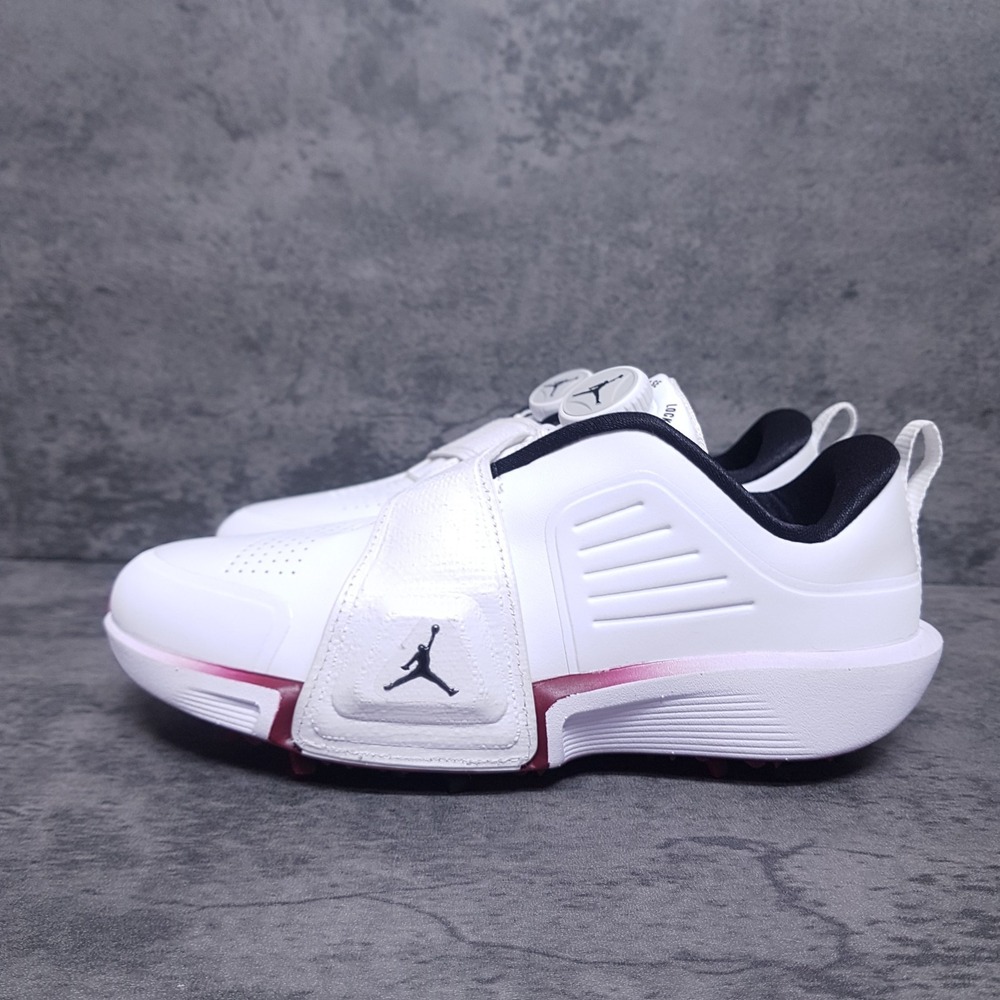 NIKE AIR JORDAN Rev Golf Shoes Mens 4.5 Womens 6 White Black Red FV6338-104
